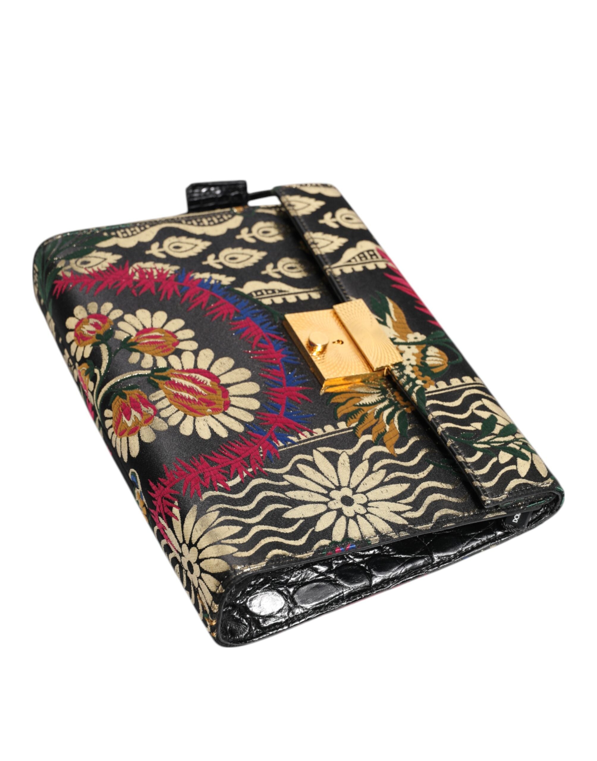 Multicolor Jacquard Floral Dokument Aktentasche Tasche