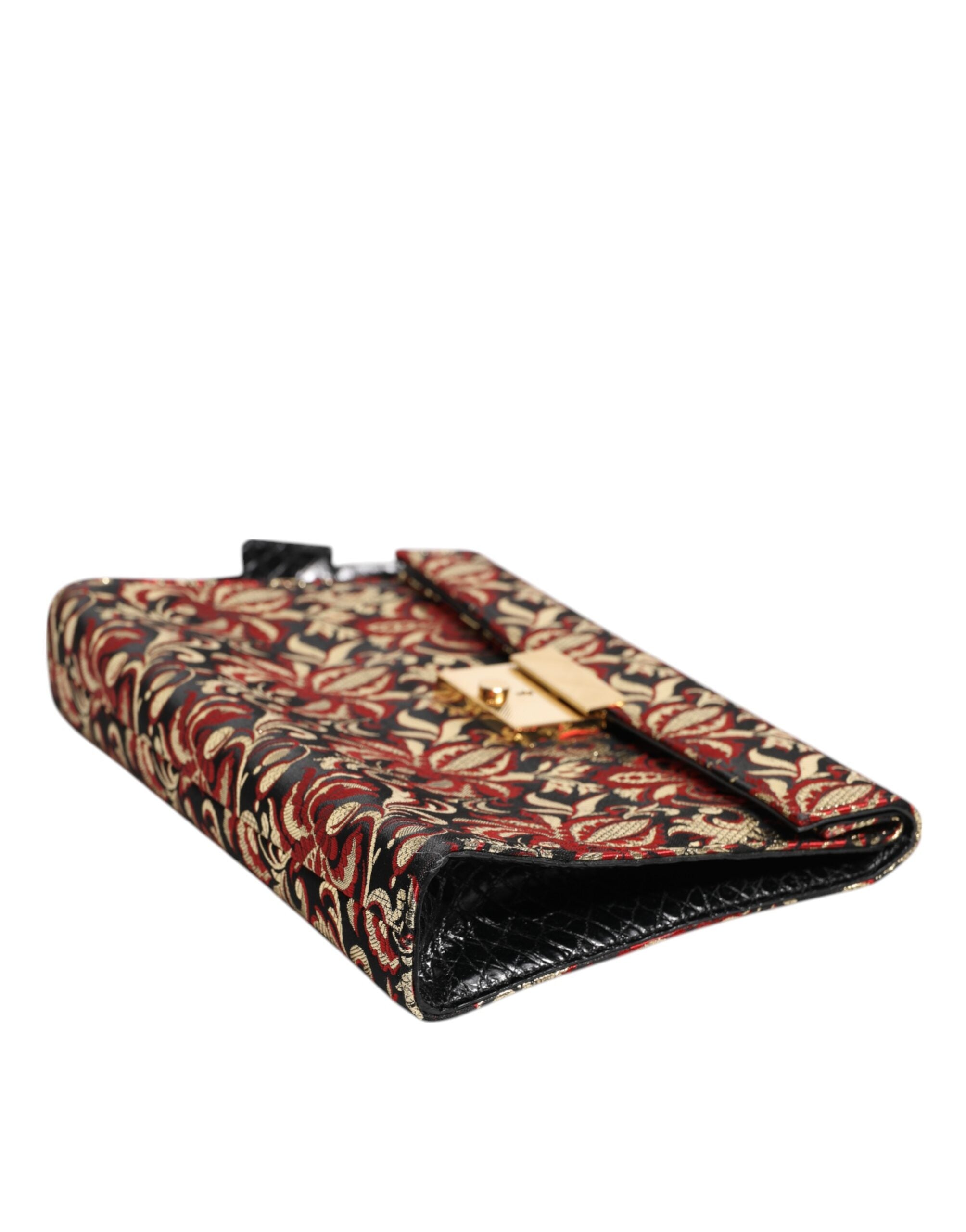 Multicolor Jacquard Floral Dokument Aktentasche Tasche