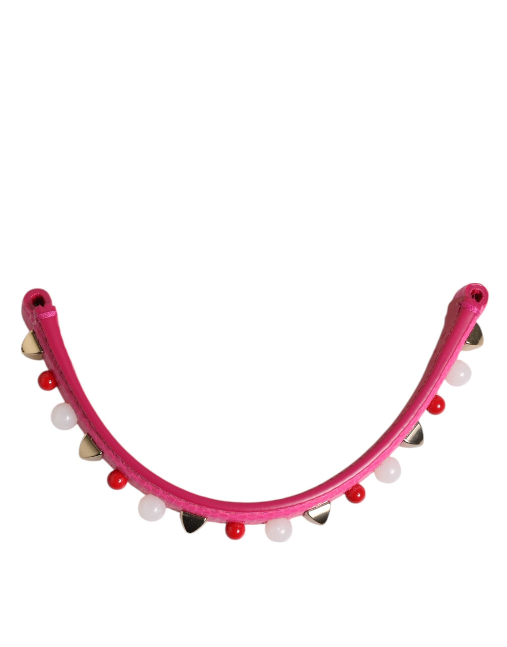 Rosa verzierte Ledertasche Henkel Frauen Schulterriemen