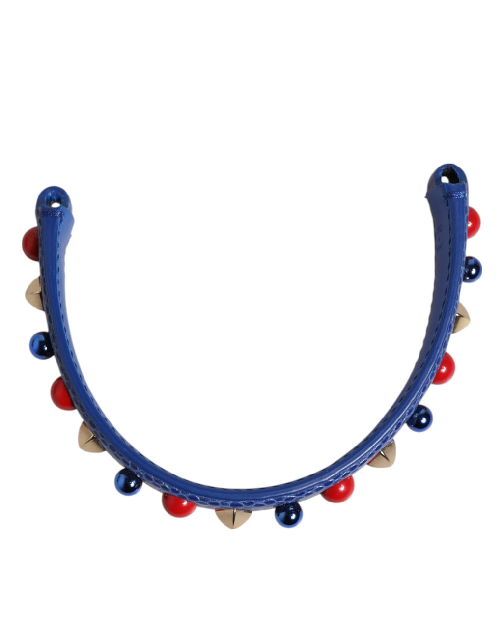 Blaue verschönerte Ledertasche Henkel Frauen Schulterriemen