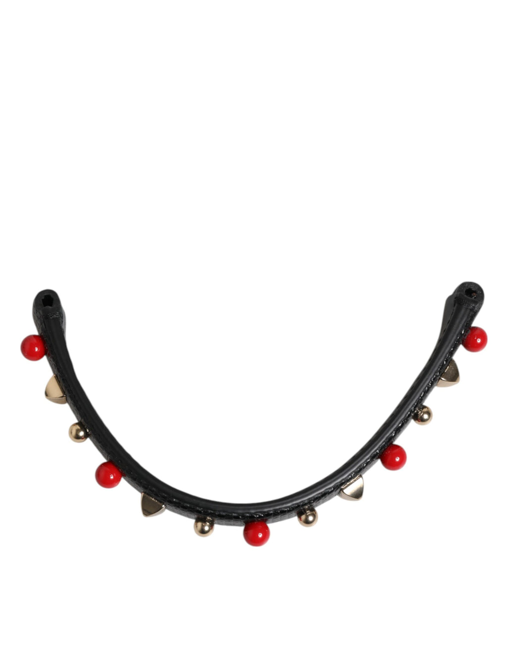 Schwarze verschönerte Ledertasche mit Henkel Frauen Schulterriemen