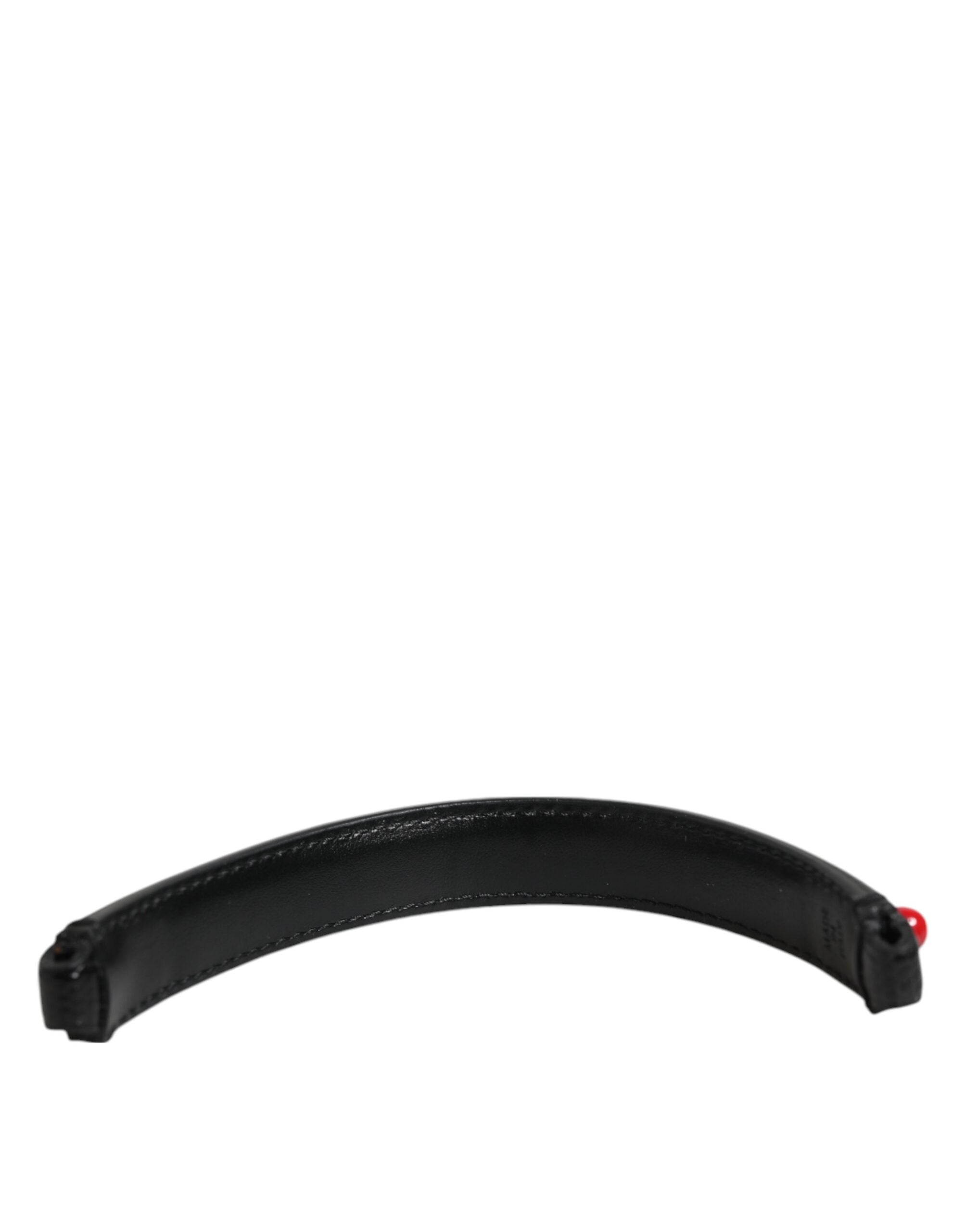 Schwarze verschönerte Ledertasche mit Henkel Frauen Schulterriemen