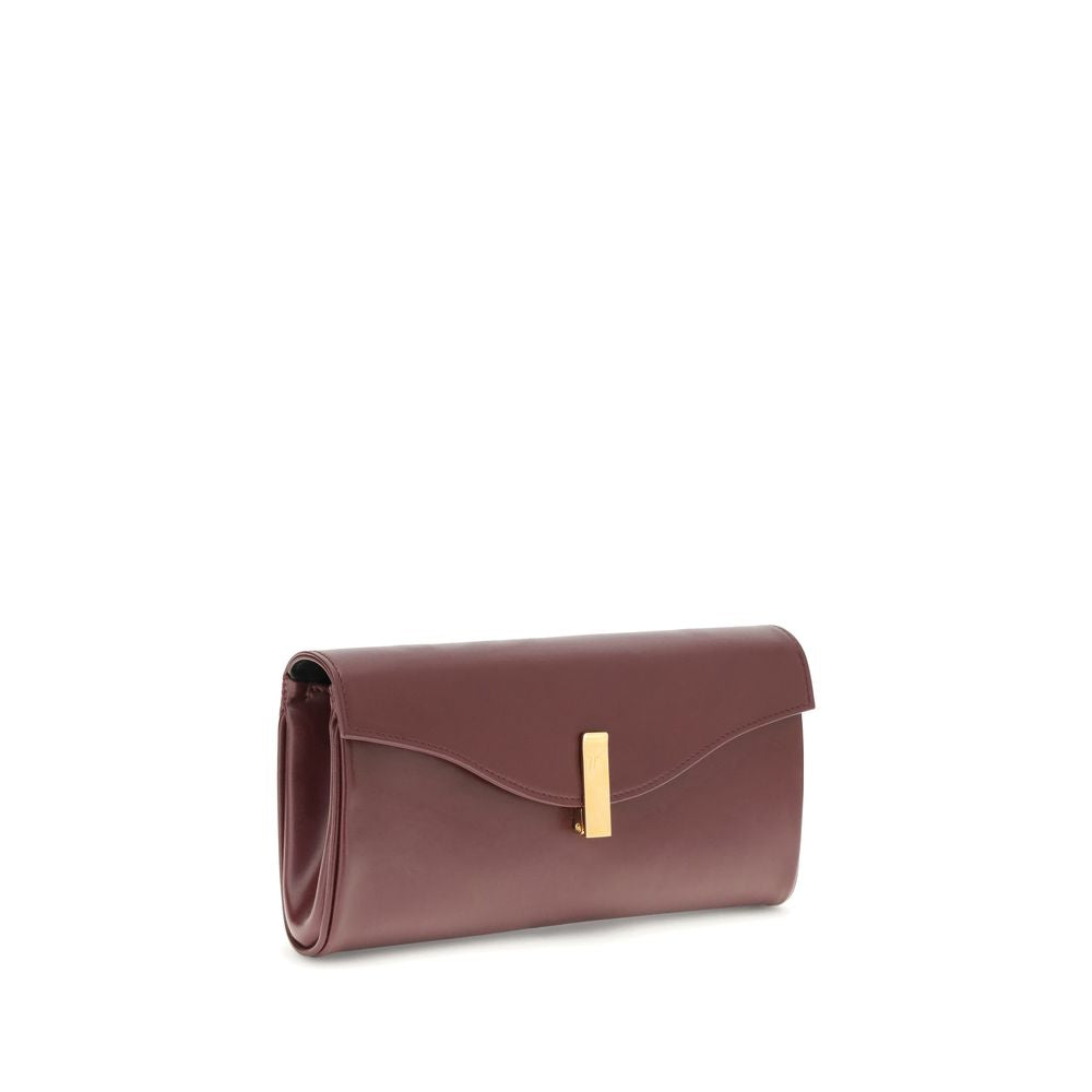 Braune Leder-Clutch