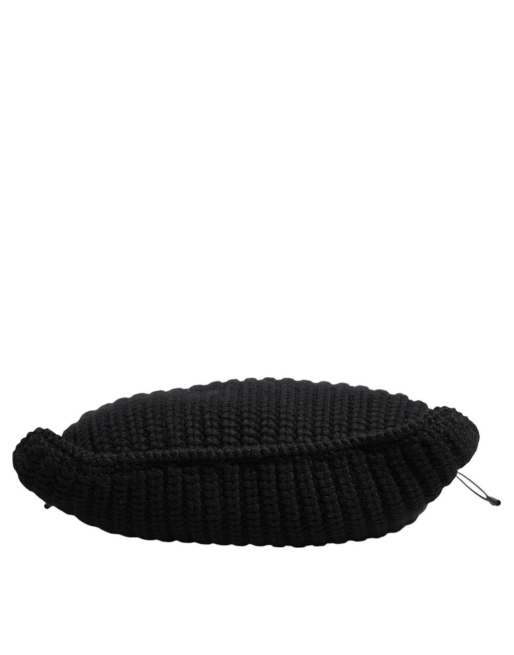 Schwarz Kaschmir gestrickt Leder Schulter Frauen Borse Tasche