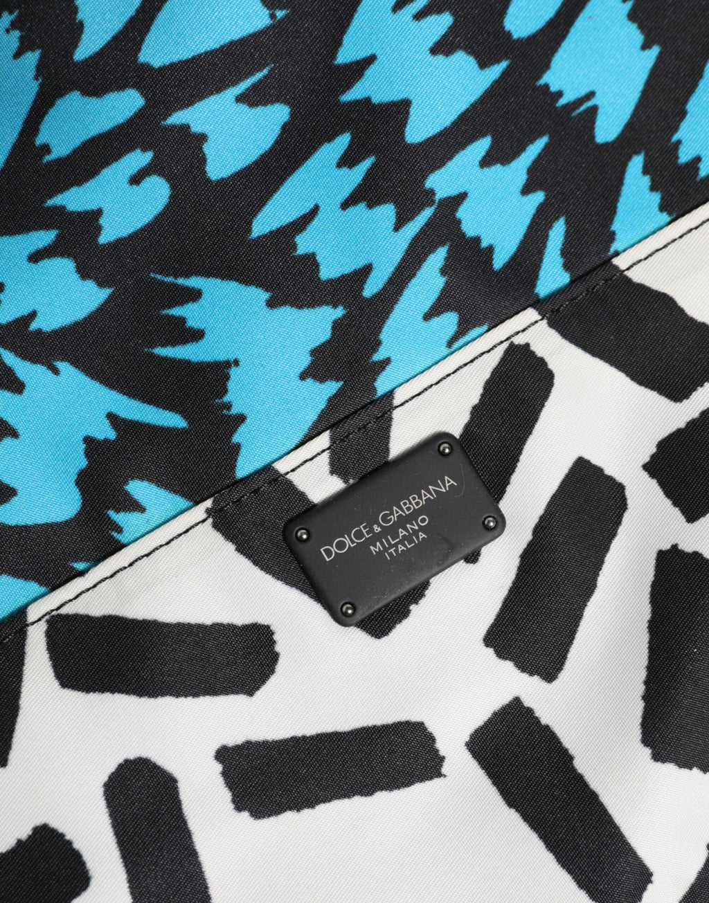 Multicolor gedruckt Nylon Logo Plaque Männer Clutch Pouch Tasche