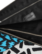 Multicolor gedruckt Nylon Logo Plaque Männer Clutch Pouch Tasche