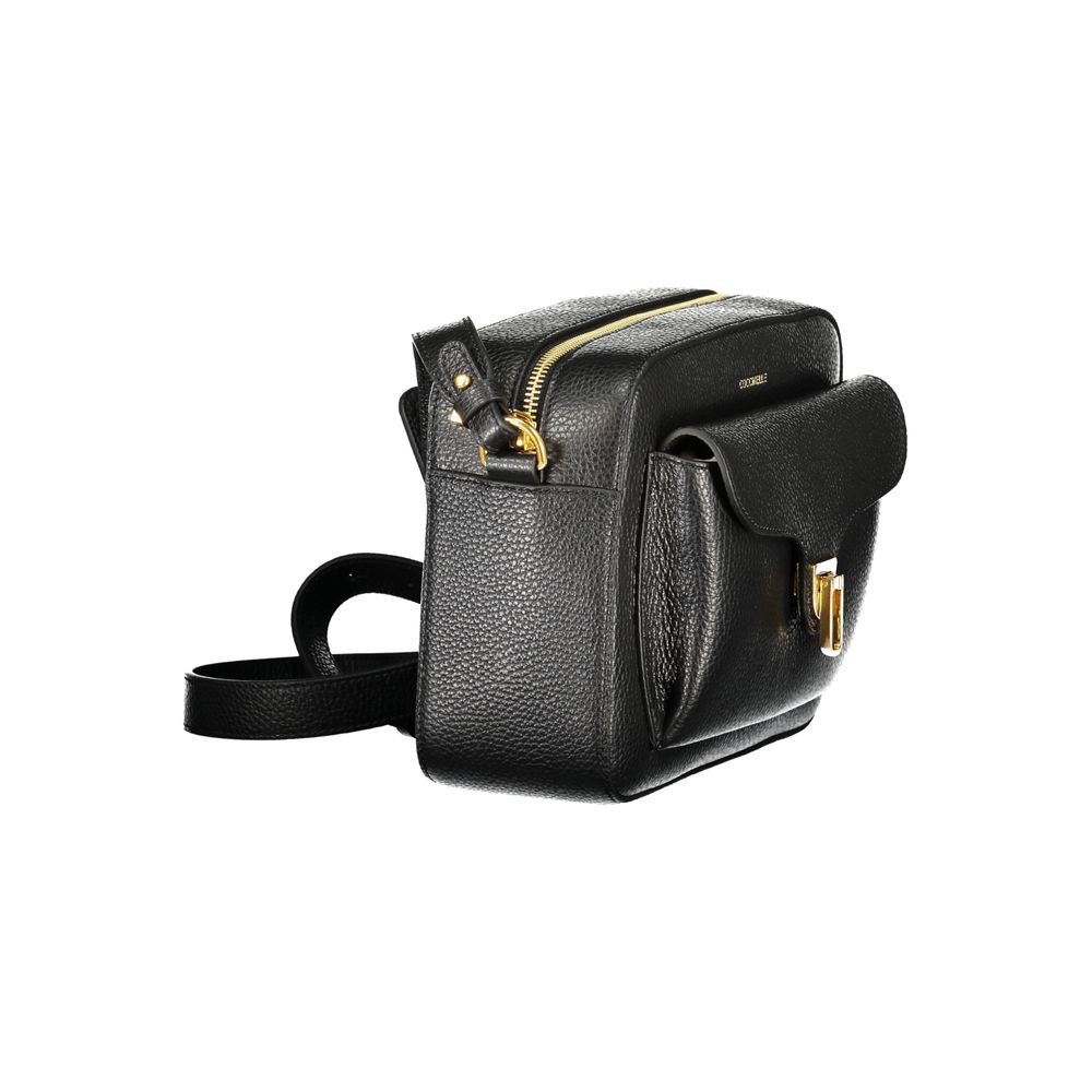 Schwarzes Leder Frauen Handtasche