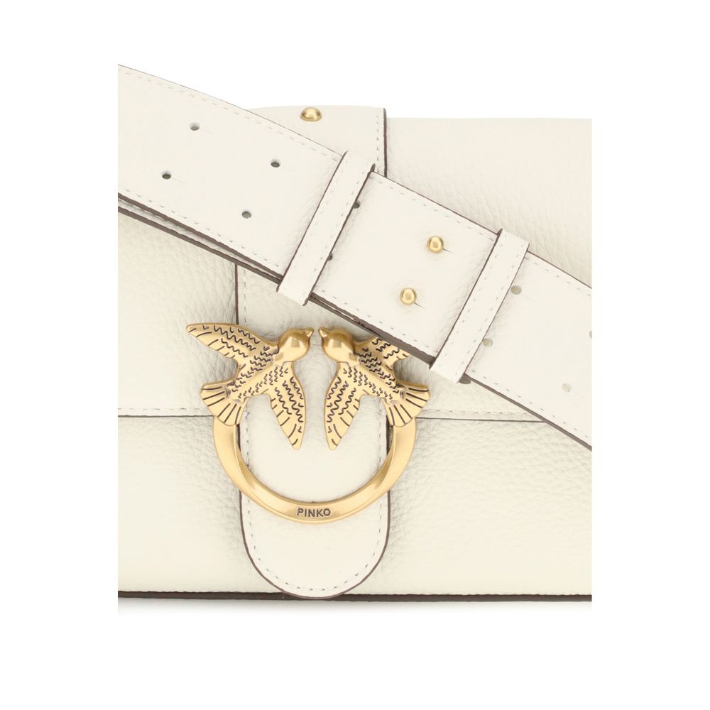 Weiße Kalbshaut Bos Taurus Schultertasche