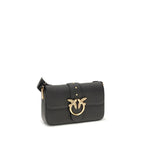 Schwarze Kalbshaut Bos Taurus Schultertasche