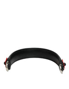 Schwarze verschönerte Ledertasche mit Henkel Frauen Schulterriemen