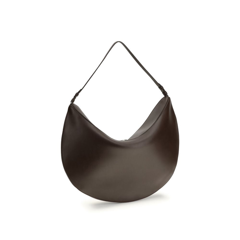 Schultertasche aus Kalbshaut Bos Taurus in Braun