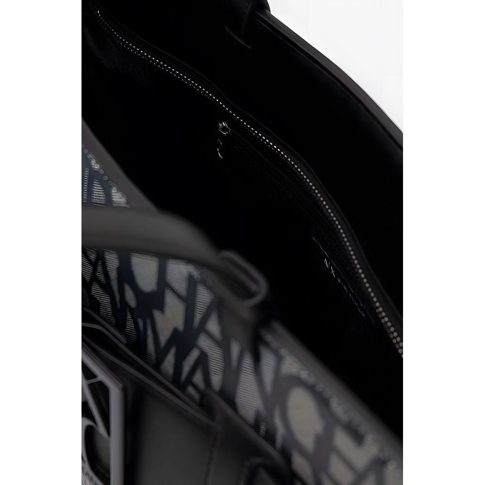 Schwarze Polyethylen-Handtasche