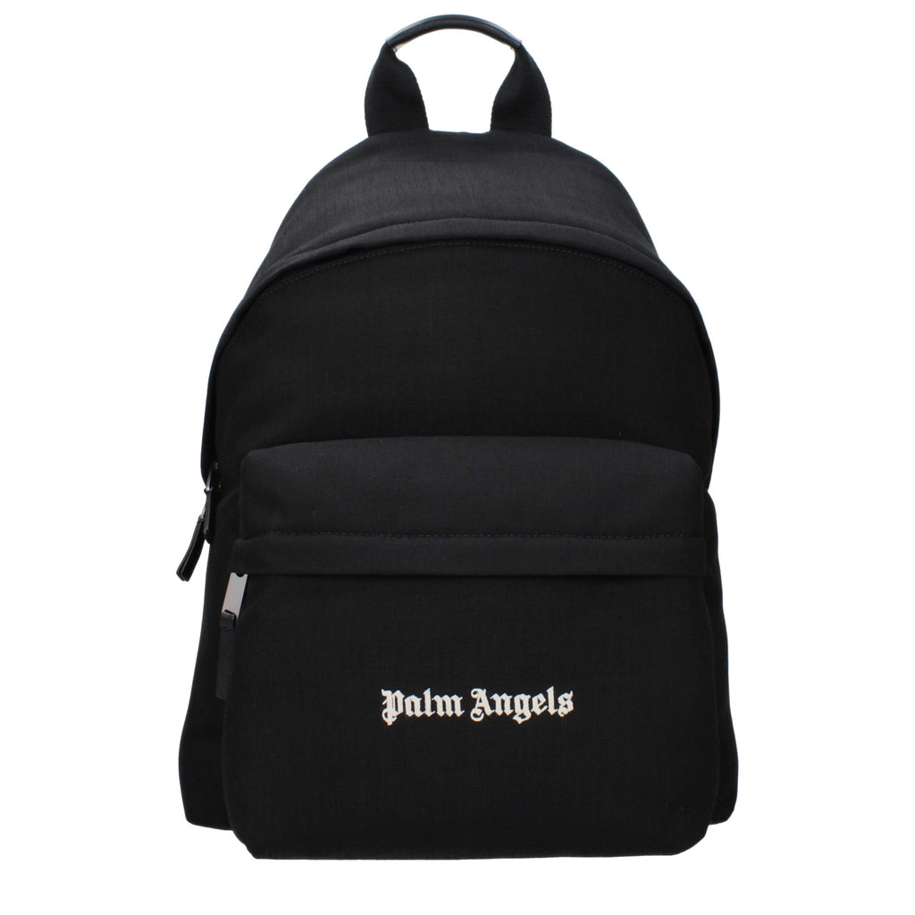 Schwarzer Stoffrucksack
