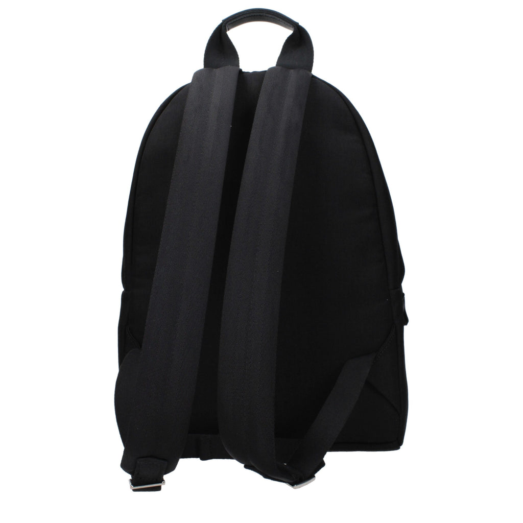 Schwarzer Stoffrucksack