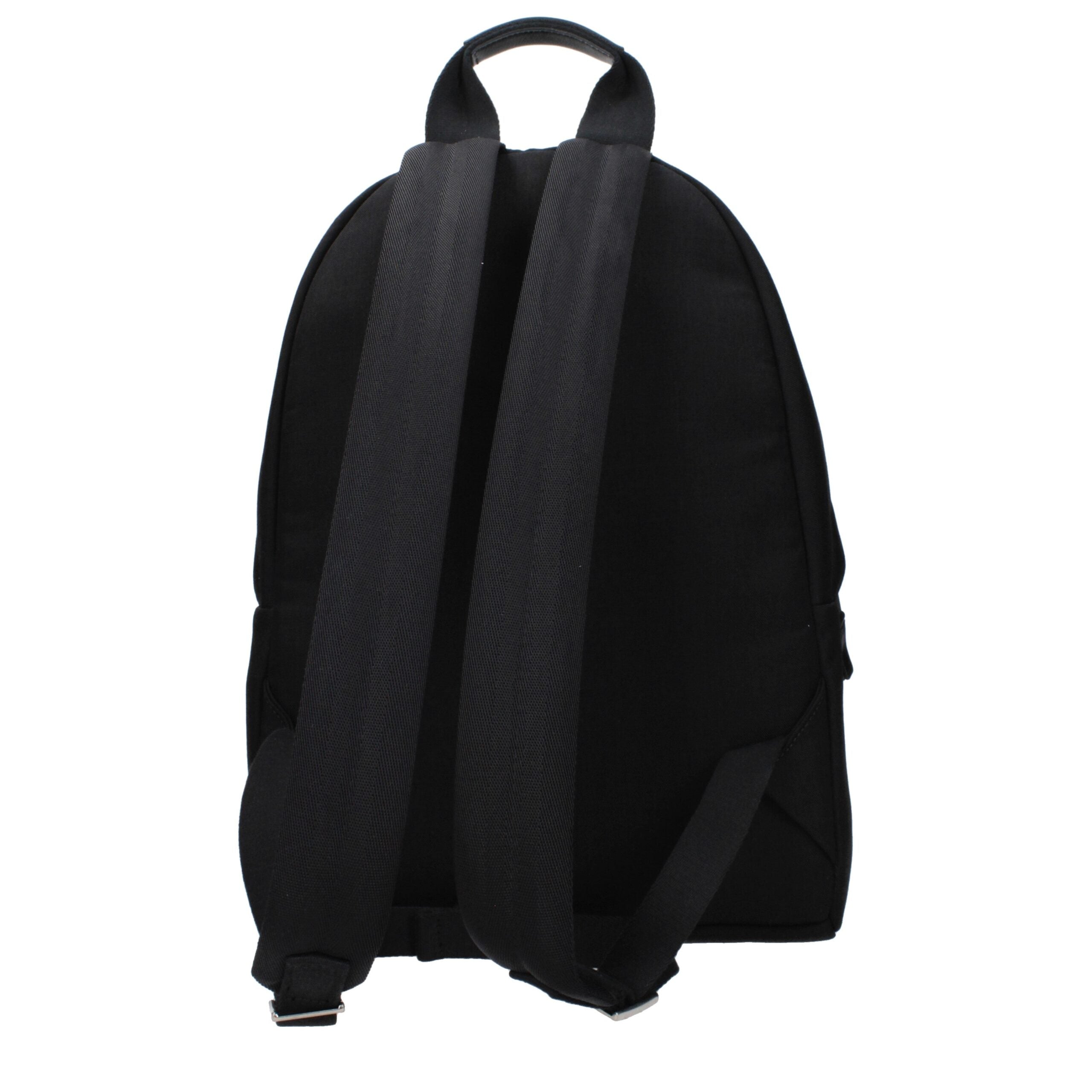 Schwarzer Stoffrucksack
