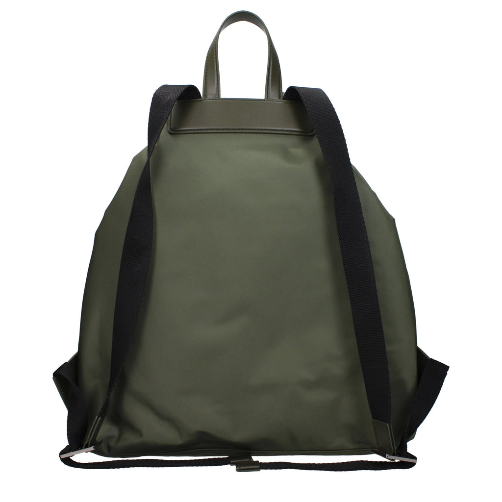 Grüner Nylon-Rucksack