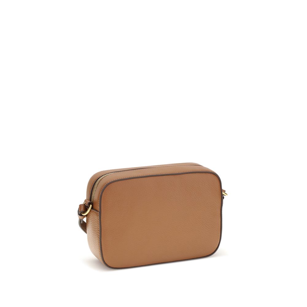 Schultertasche aus Kalbshaut Bos Taurus in Braun