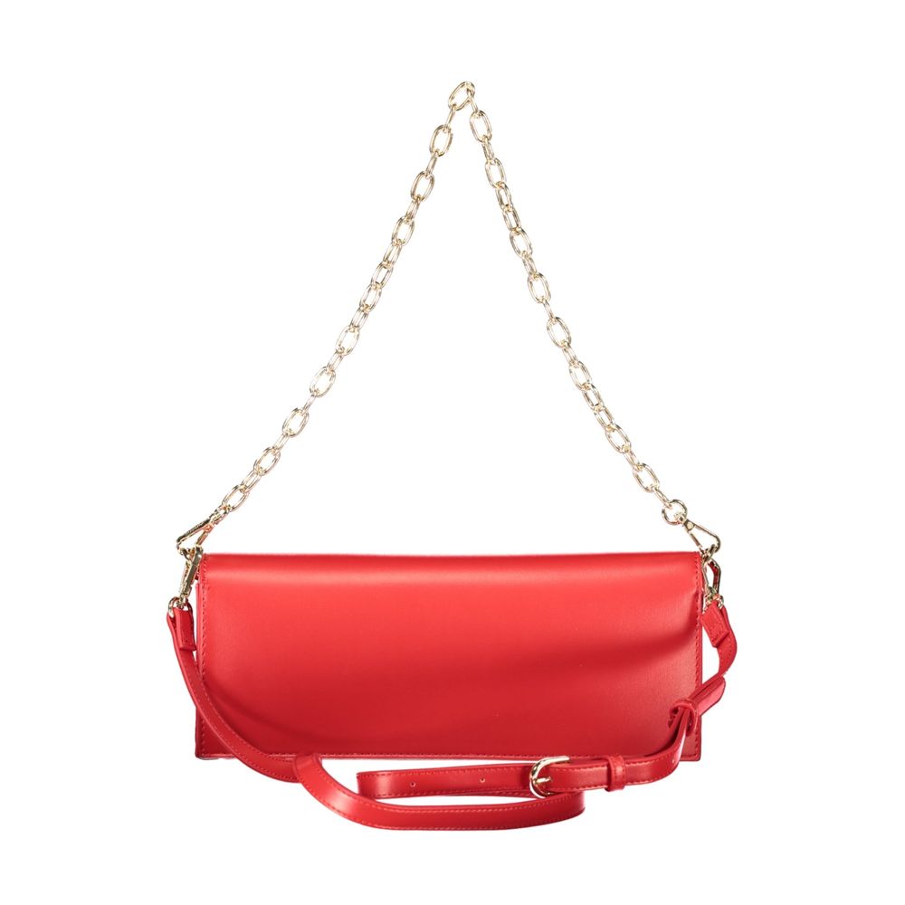 Rote Polyethylen-Handtasche