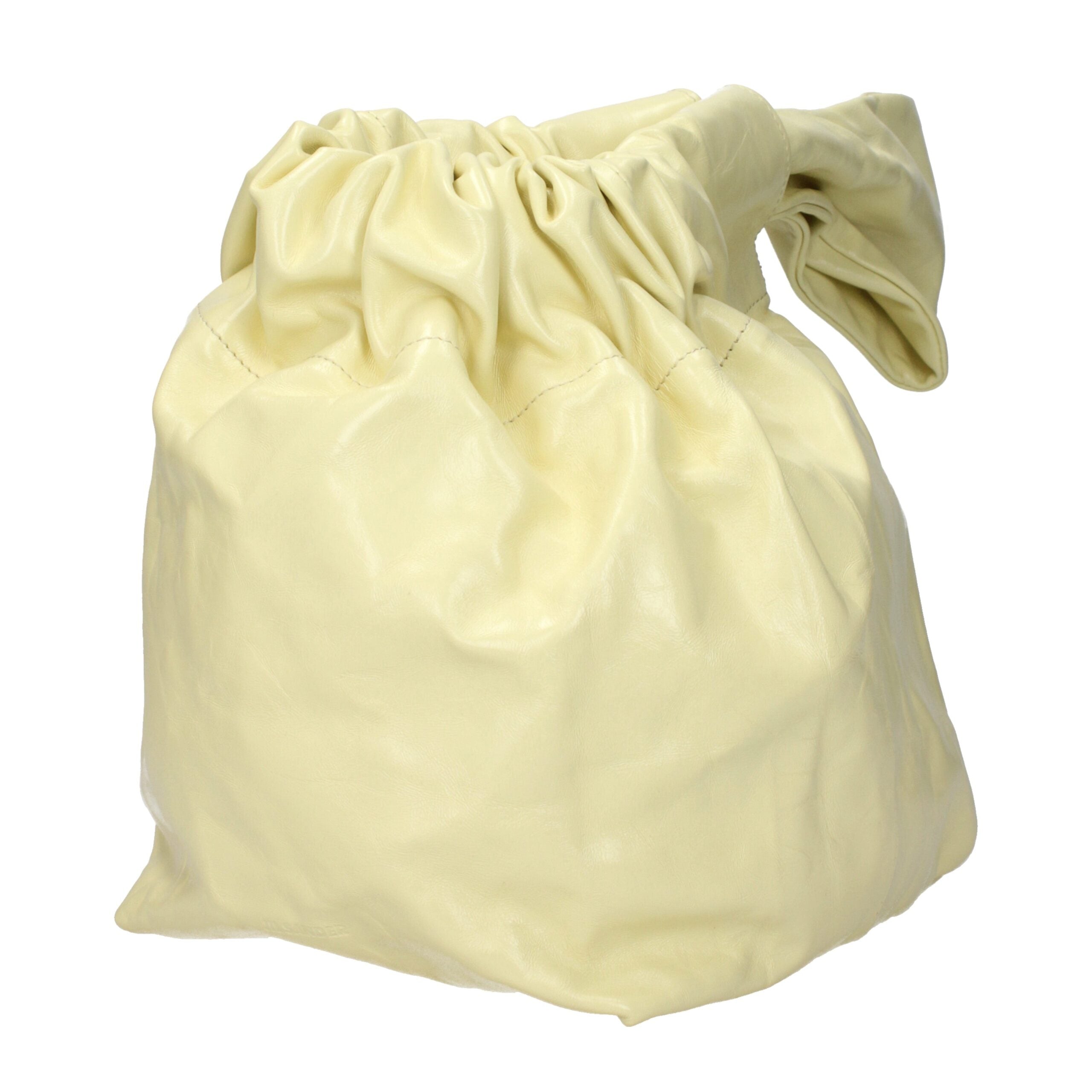 Gelbe Lederhandtasche