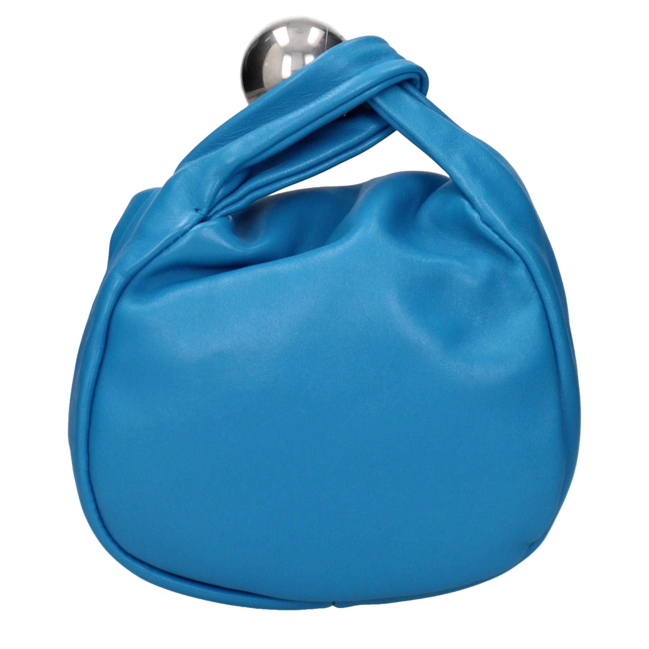 Handtasche aus Blauem Leder