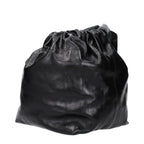 Schwarze Lederhandtasche