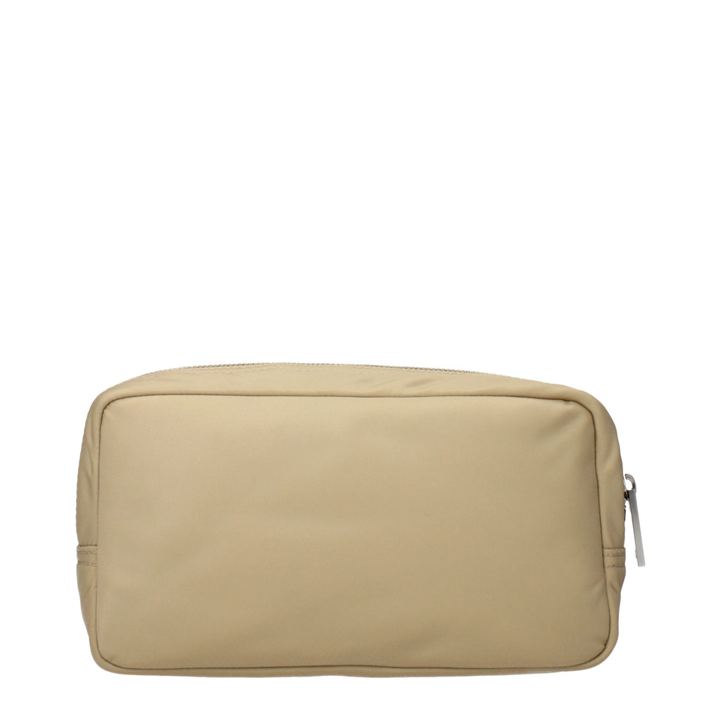 Beige Nylon-Clutch von Burberry