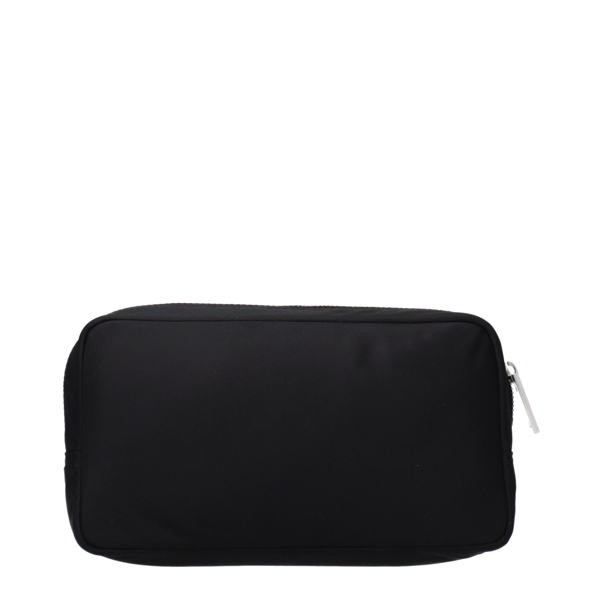 Schwarze Nylon-Clutch-Tasche