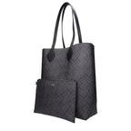 Schwarze Ledertasche für die Schulter