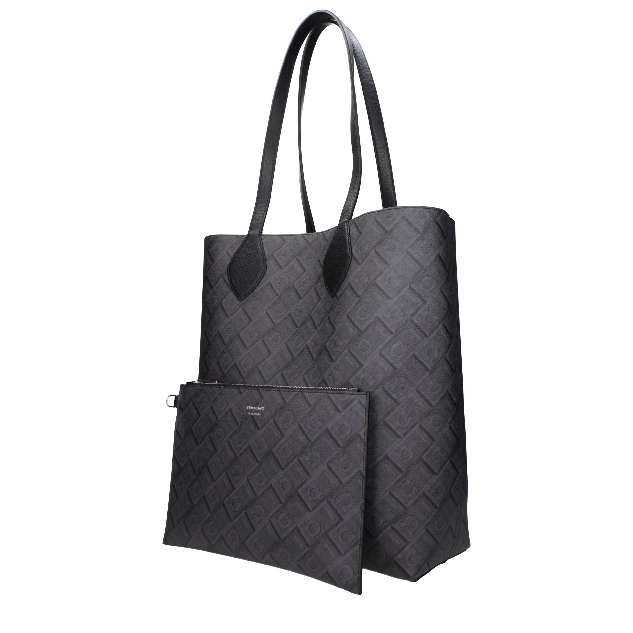 Schwarze Ledertasche für die Schulter