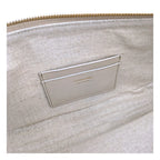 Graue Leder-Umhängetasche