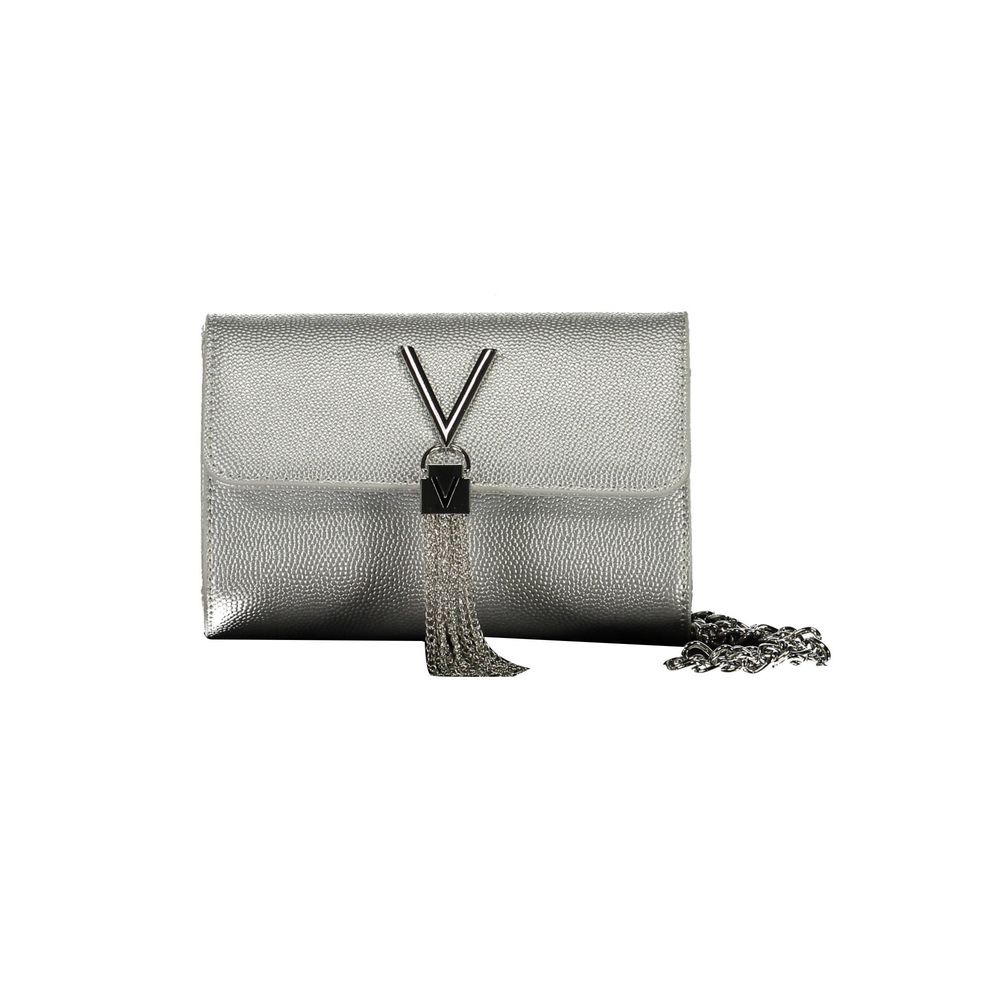 Grau-weiße Polyethylen-Handtasche