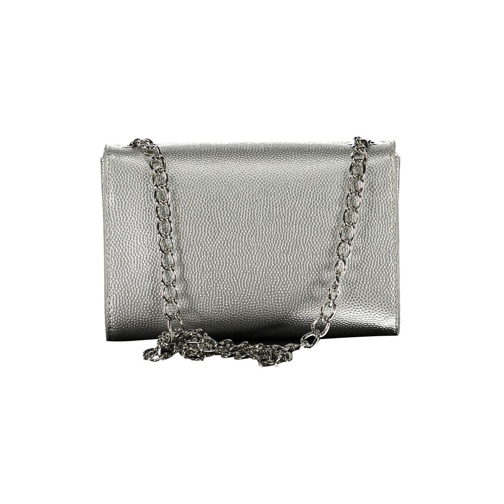 Grau-weiße Polyethylen-Handtasche