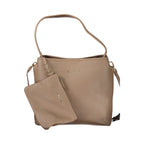 Braune Polyethylen-Handtasche