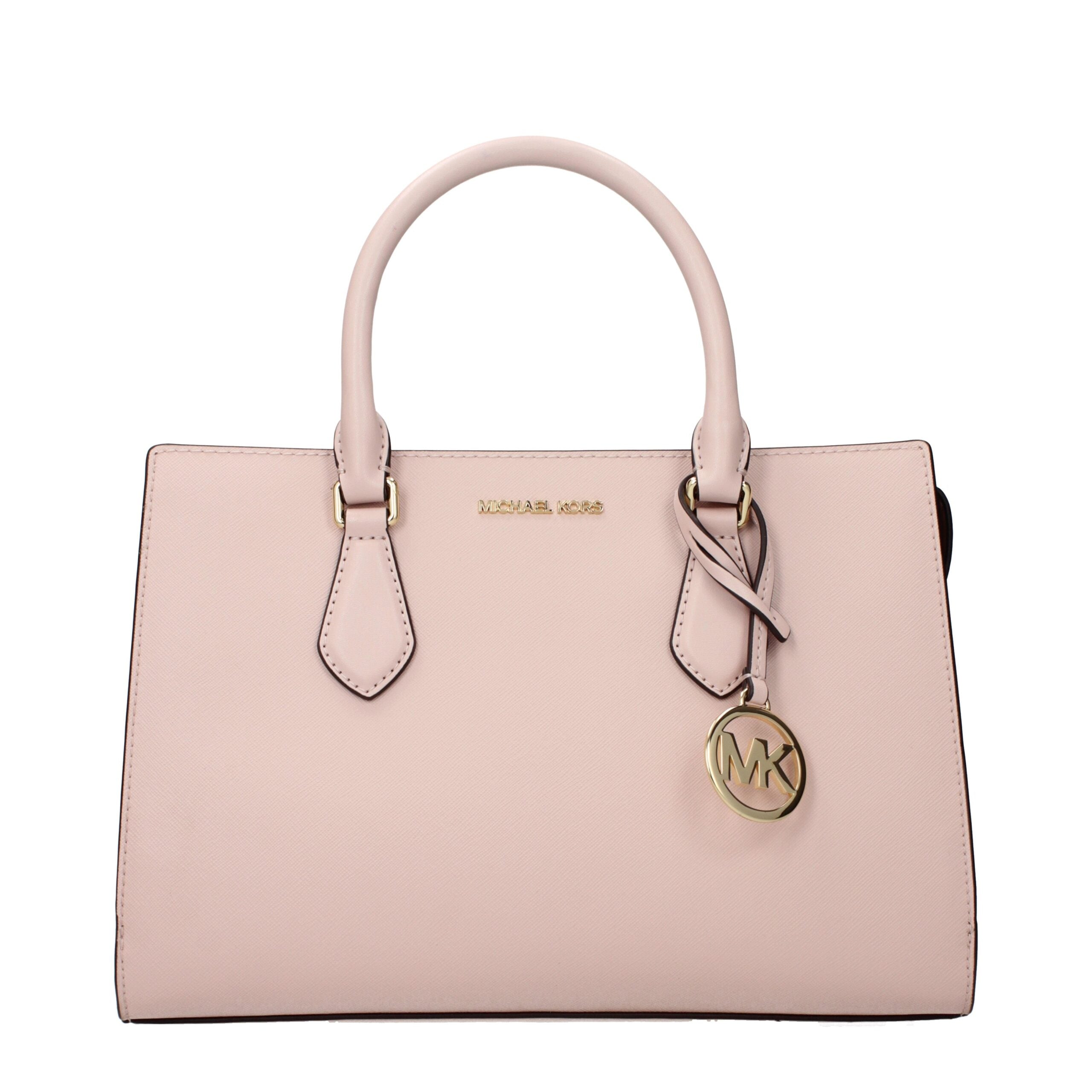 Rosa Stoffhandtasche