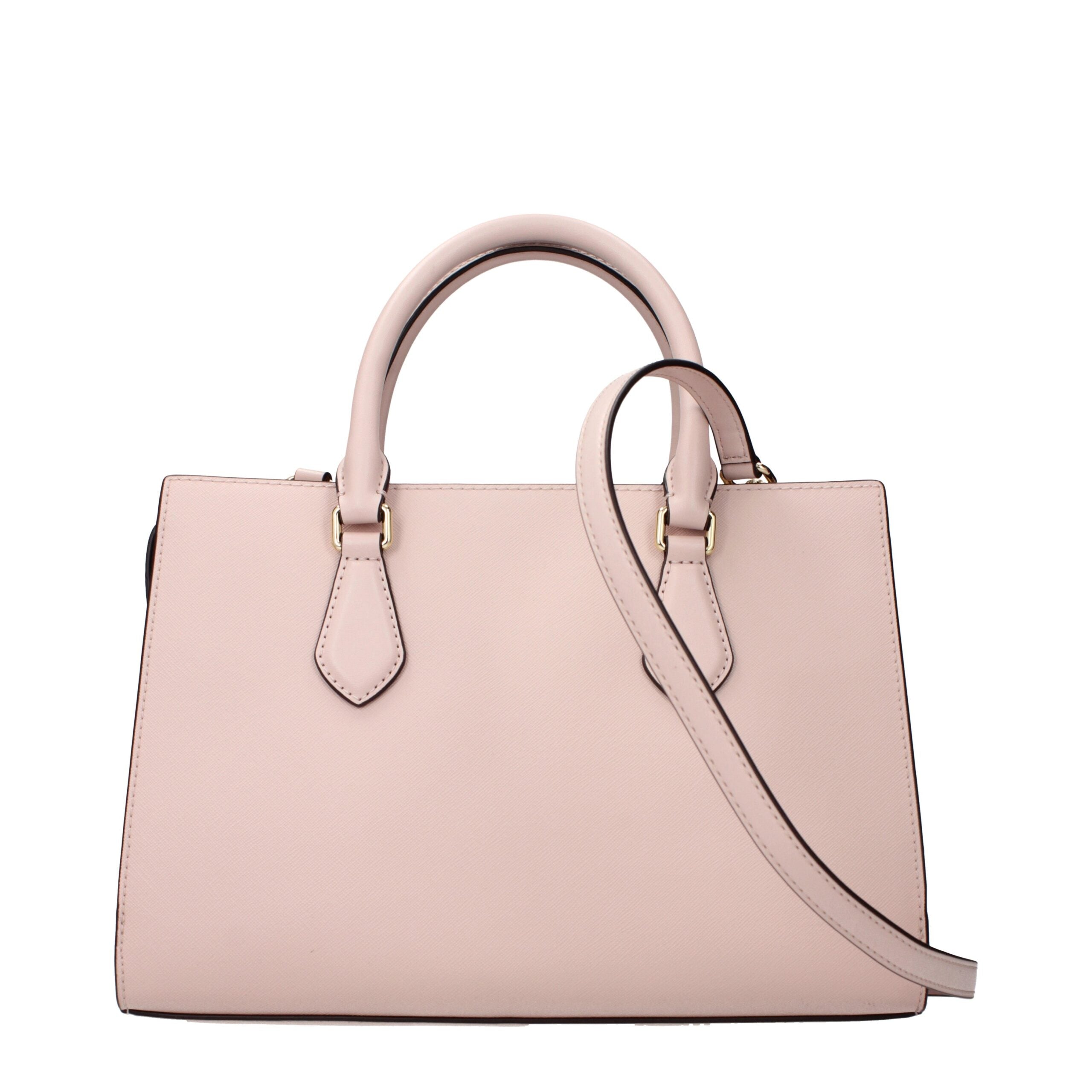 Rosa Stoffhandtasche