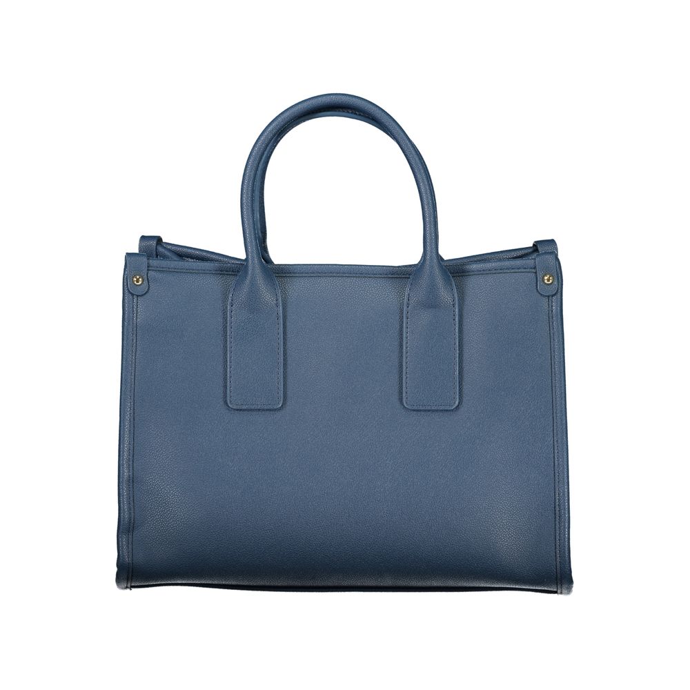Handtasche aus blauem Polyethylen