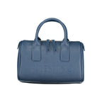 Handtasche aus blauem Polyethylen