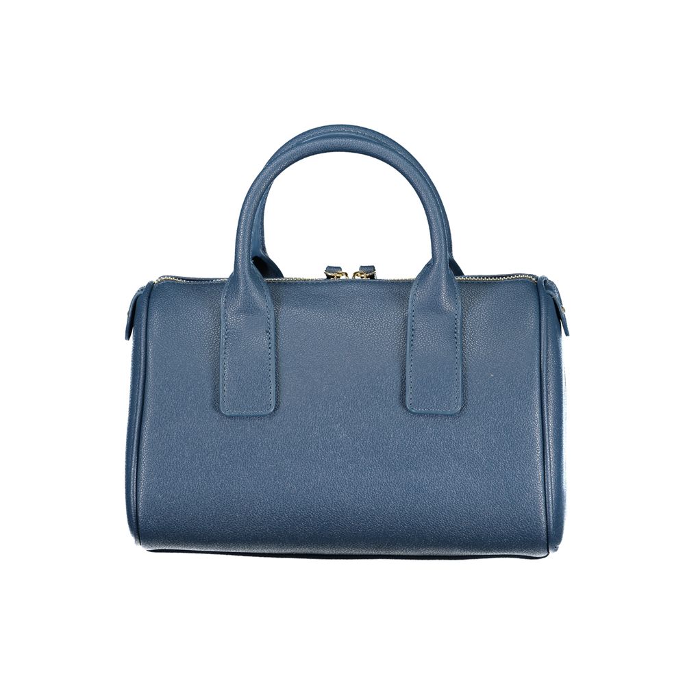 Handtasche aus blauem Polyethylen