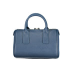 Handtasche aus blauem Polyethylen