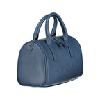 Handtasche aus blauem Polyethylen