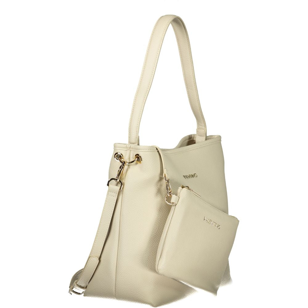 Beige Polyethylen-Handtasche