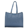 Handtasche aus blauem Polyethylen