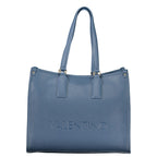 Handtasche aus blauem Polyethylen