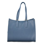 Handtasche aus blauem Polyethylen