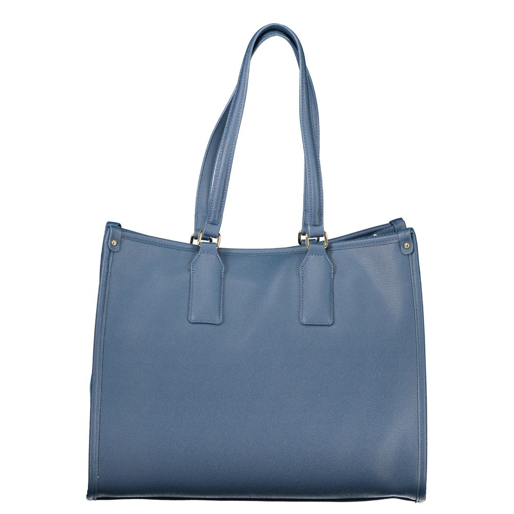 Handtasche aus blauem Polyethylen