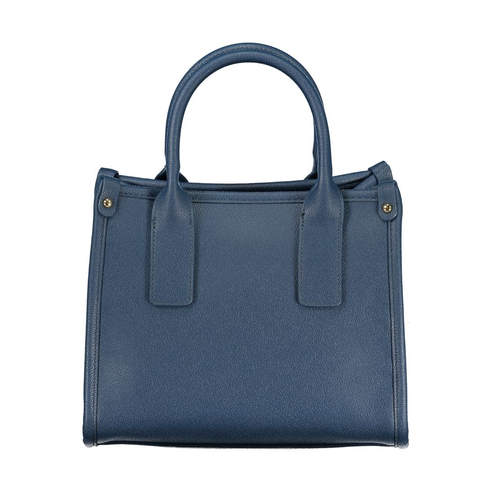 Handtasche aus blauem Polyethylen