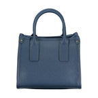 Handtasche aus blauem Polyethylen