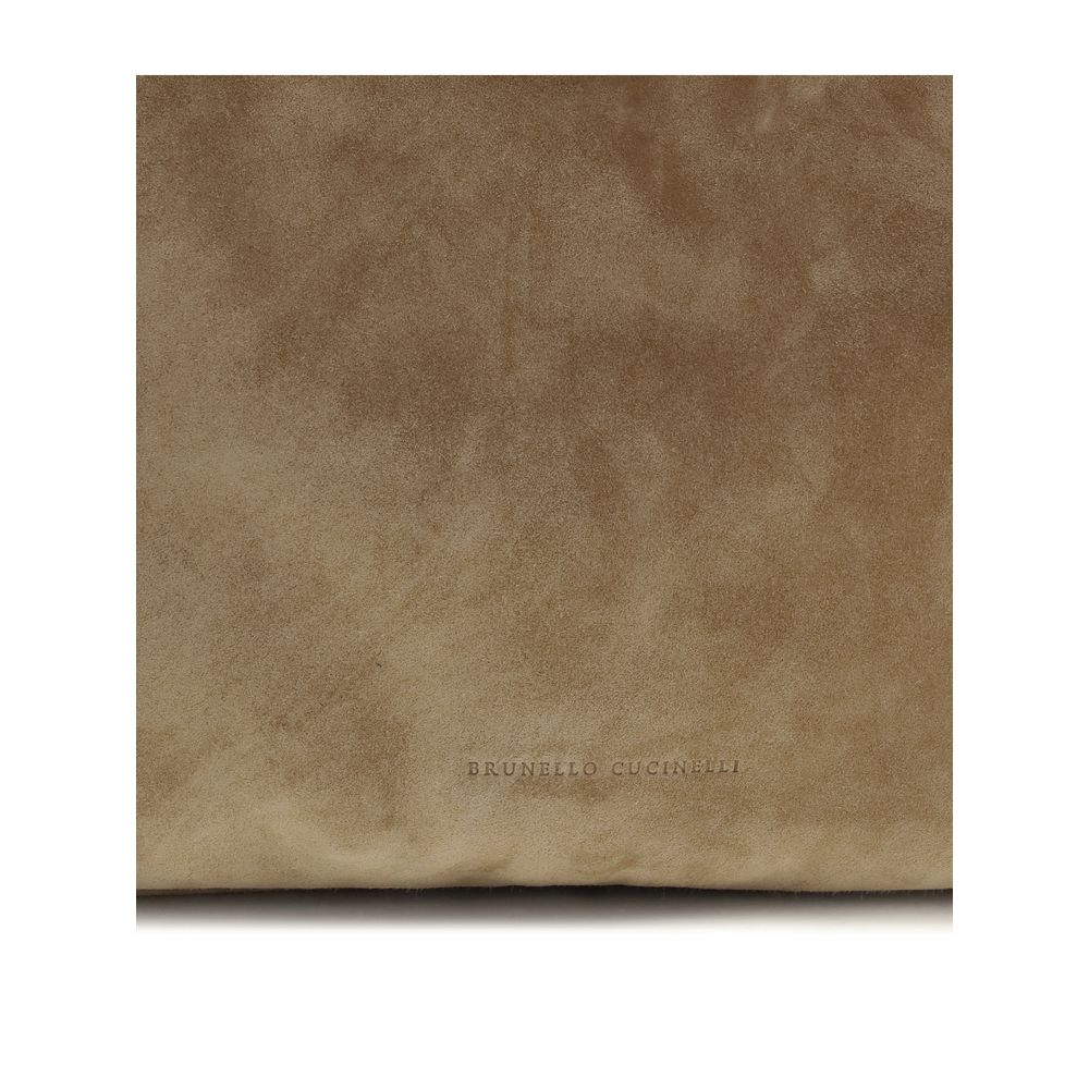 Beigefarbene Kalbshaut Bos Taurus Schultertasche