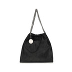 Schwarze Polyester Schultertasche