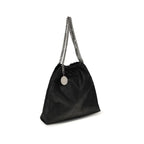 Schwarze Polyester Schultertasche